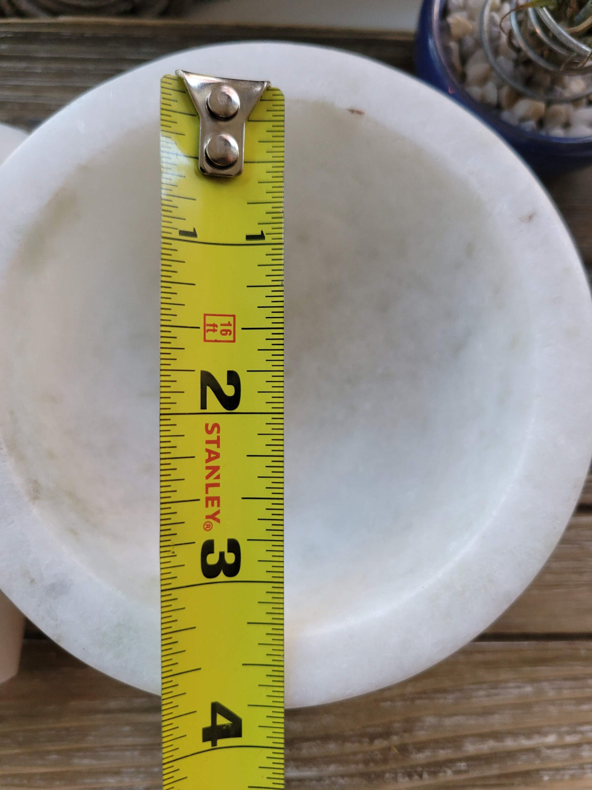 Marble Mortar and Pestle: Stone Herb Grinder (3.5''Dia x 2.5''high)