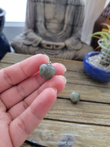 Labradorite Apple Pendant: Crystal Necklace with Cord