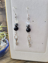 Triple Protection Goddess Earrings With Crystals