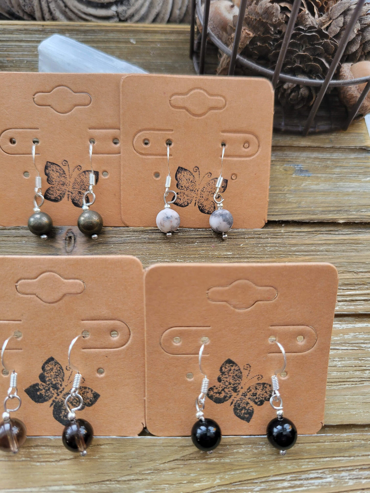 New Crystal Earrings ! Drop Earrings Beads, Gemstones Jewelry