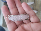 Rose Quartz Tree of Life Pendant: Brass Wire Wrapped Crystal Jewelry