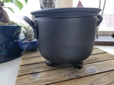 Black Metal Cauldron Burner: Altar Decoration, Incense Smudging