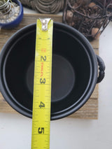 Black Metal Cauldron Burner: Altar Decoration, Incense Smudging