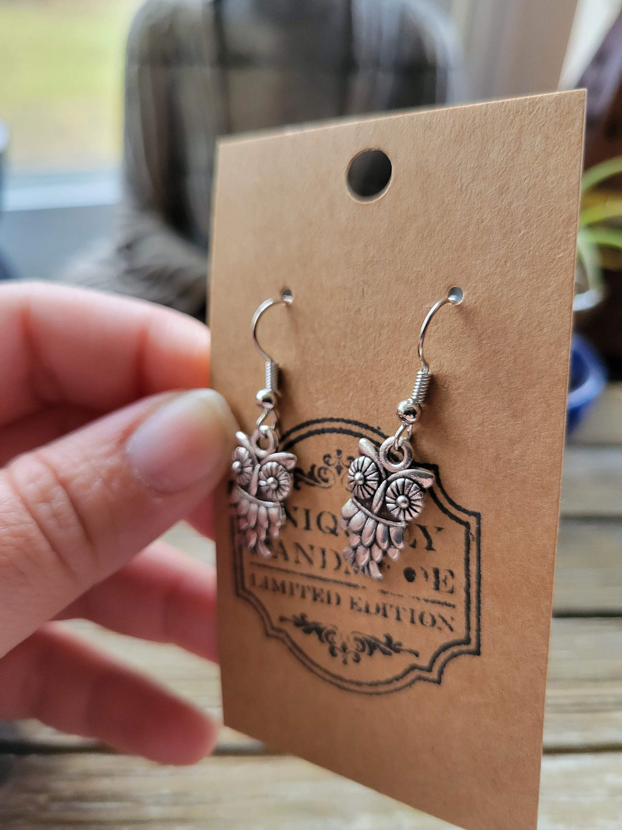 Small Owl Earring, silver owl earrings, Owl jewelry, Cute Owl earrings, Dainty Owl Earrings