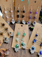 Evil eye protection earrings , evil eye crystal earrings