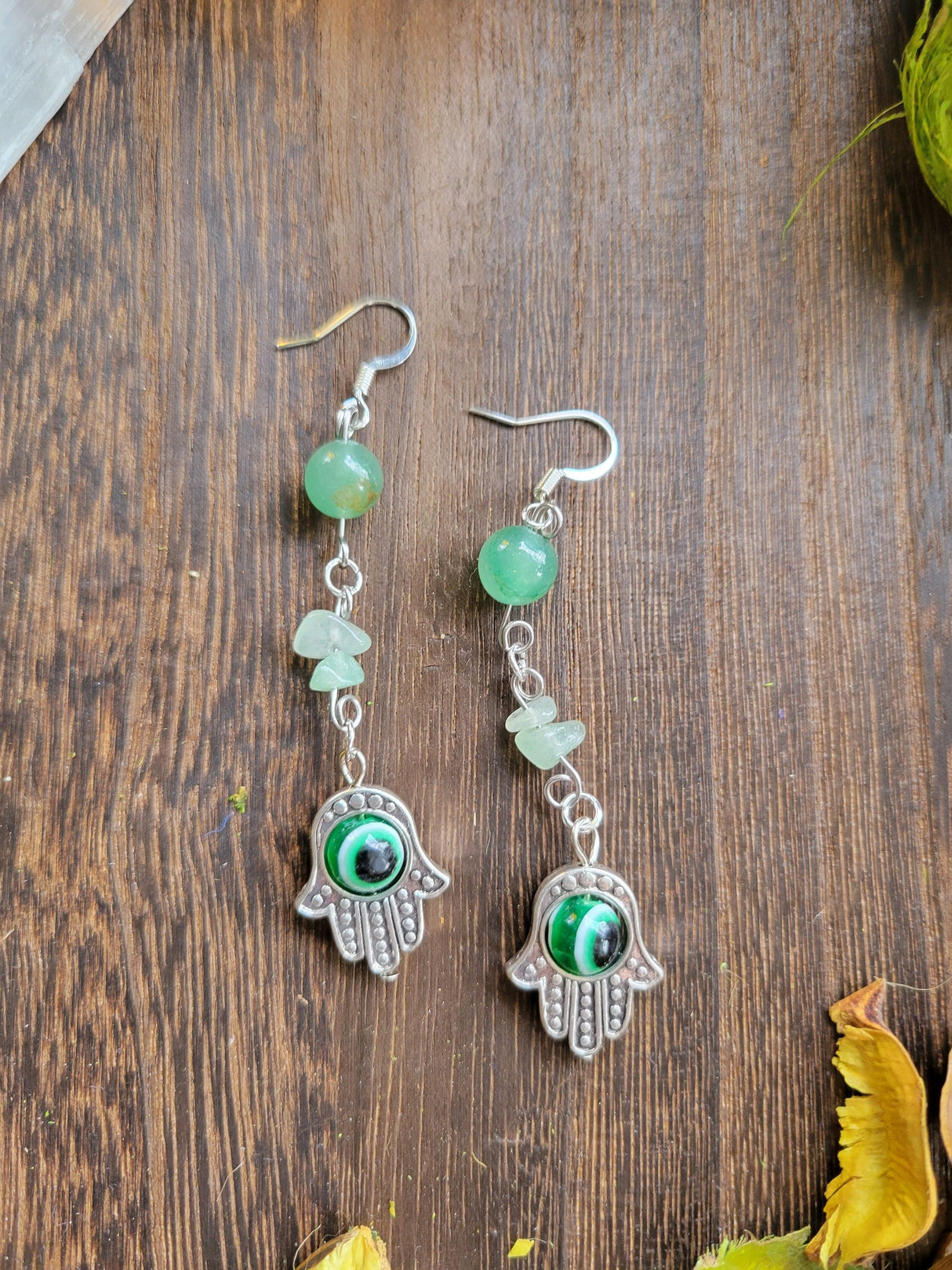 Evil eye protection earrings , evil eye crystal earrings