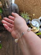 Spiral Shell Bead Bracelet: Braided Sea Witch Style
