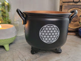 Tree of Life Metal Cauldron: Charcoal Resin Burner, Altar Decor