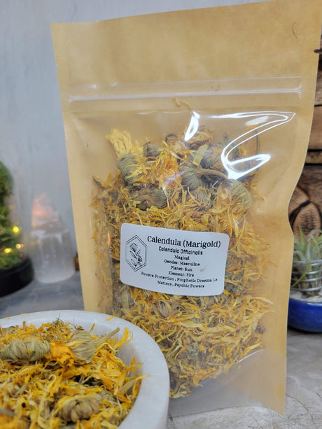 Dried Calendula Flowers (1oz): Magical Herbs