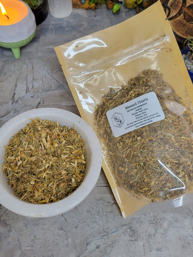 Blessed Thistle Herb - Cut & Sifted - 1oz - Protection