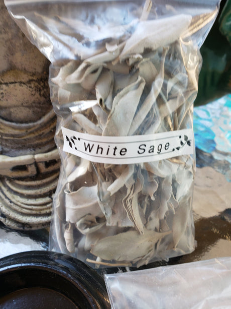 California White Sage Smudge Leaves - 1 oz