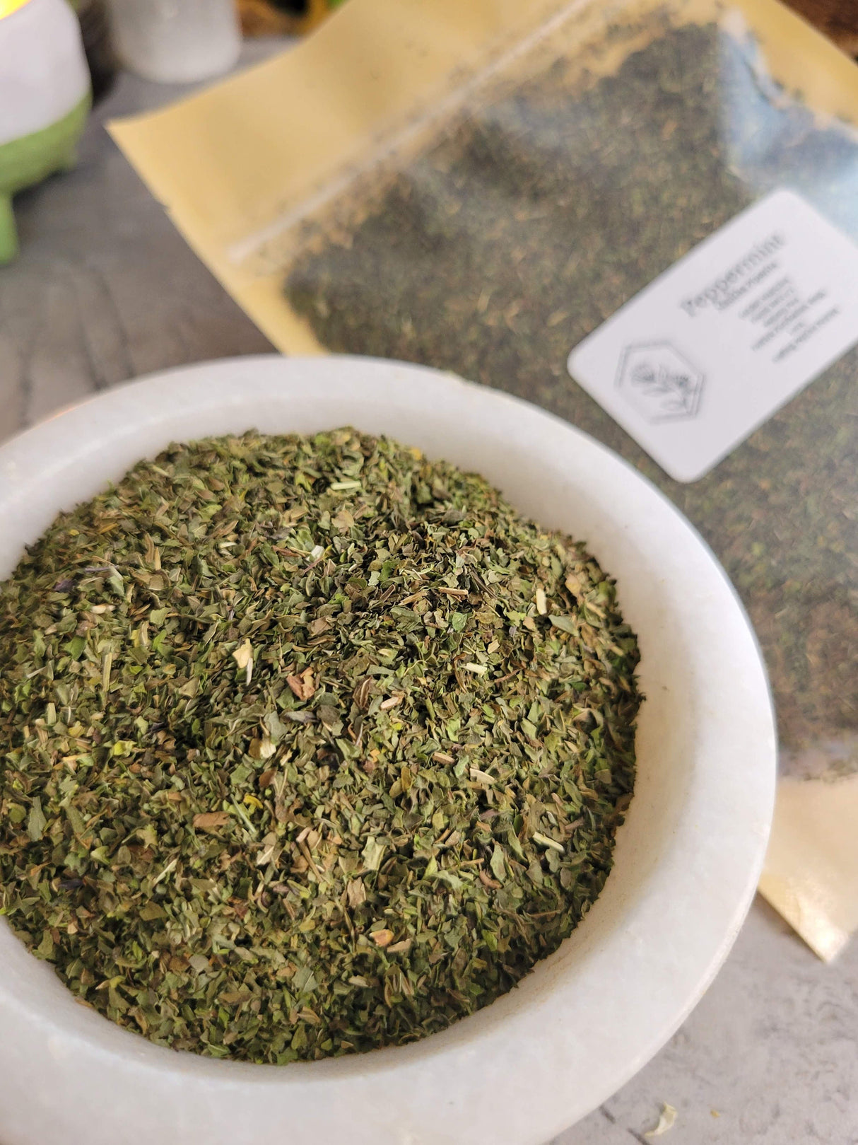 Peppermint, cut & sifted 1oz, decoration herbs, magical herbs