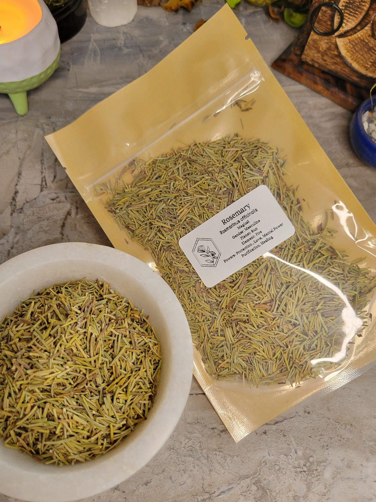 Rosemary, whole, 1oz magical herbs, decoration herbs