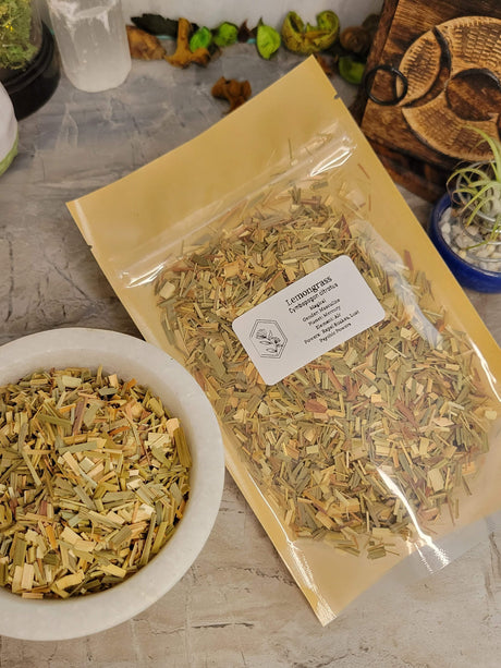 Lemongrass, cut & sifted 1oz, decoration herbs, magical herbs