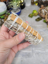 White sage & cinnamon smudge stick