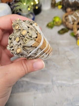 White sage & cinnamon smudge stick