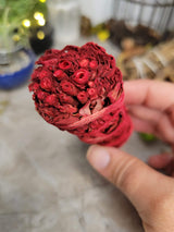 White sage & dragons blood smudge stick - 4"