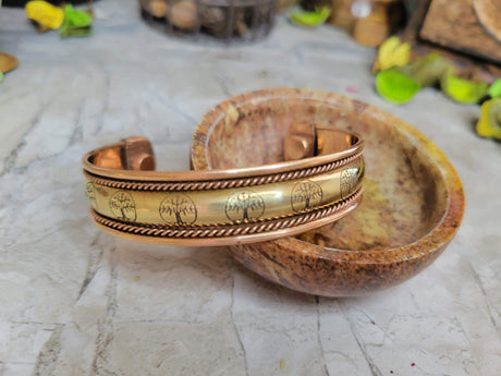 Magnetic Copper Bracelet Pentagram Bracelets Tree of Life Triple Moon Pentacle Elephant Bracelets