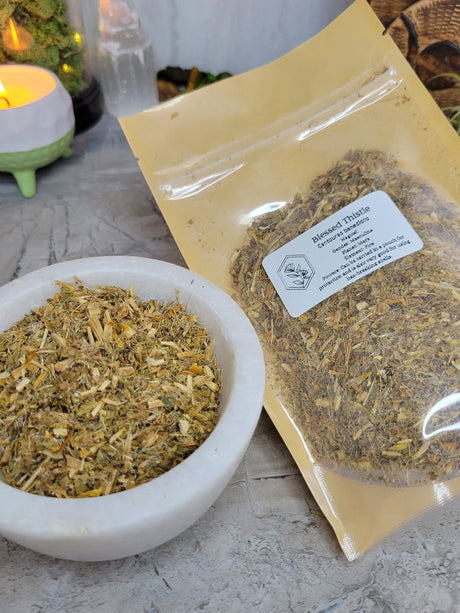 Blessed Thistle Herb - Cut & Sifted - 1oz - Protection