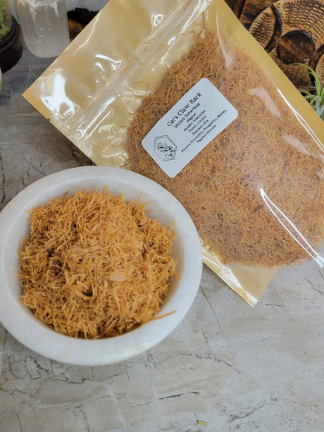Cats claw bark, cut & sifted 1oz, decoration herbs , magical herbs