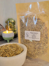 Yarrow flower, cut & sifted 1oz, dried flower, magical flowers