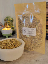 Yarrow flower, cut & sifted 1oz, dried flower, magical flowers