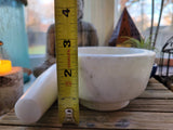 Marble Mortar and Pestle: Stone Herb Grinder (3.5''Dia x 2.5''high)
