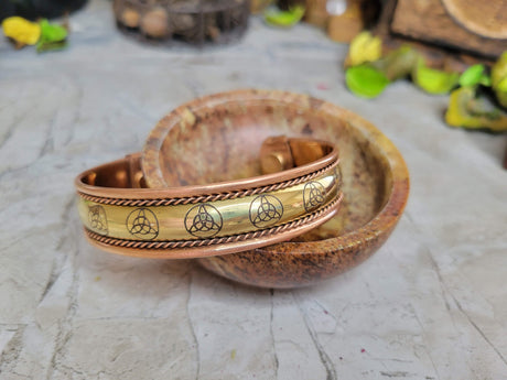 Magnetic Copper Bracelet Pentagram Bracelets Tree of Life Triple Moon Pentacle Elephant Bracelets