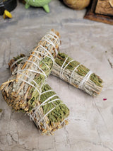 Blue sage & cedar smudge stick - 4"