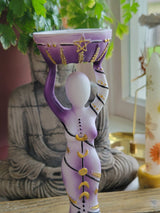 Gaia Figurine Goddess Candle Holder t-light Holder Moon Goddess altar decoration