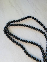 Black onyx Natural round beads Strands