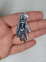 Magic hand charms, stainless steel charms, jewelry making