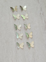 Silver & Gold Butterfly Charms: Filigree Pendants - 10pcs