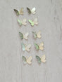 Silver & Gold Butterfly Charms: Filigree Pendants - 10pcs