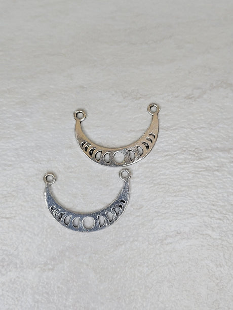 Moon phase pendants , moon charms, jewelry making