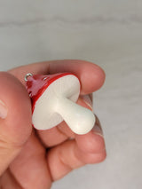 Resin mushroom red , big mushroom pendants , jewelry making