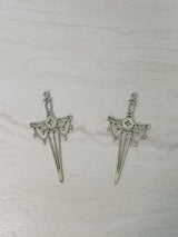 Sword silver color charm , sword pendants witchy charms