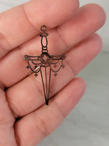 Sword silver color charm , sword pendants witchy charms
