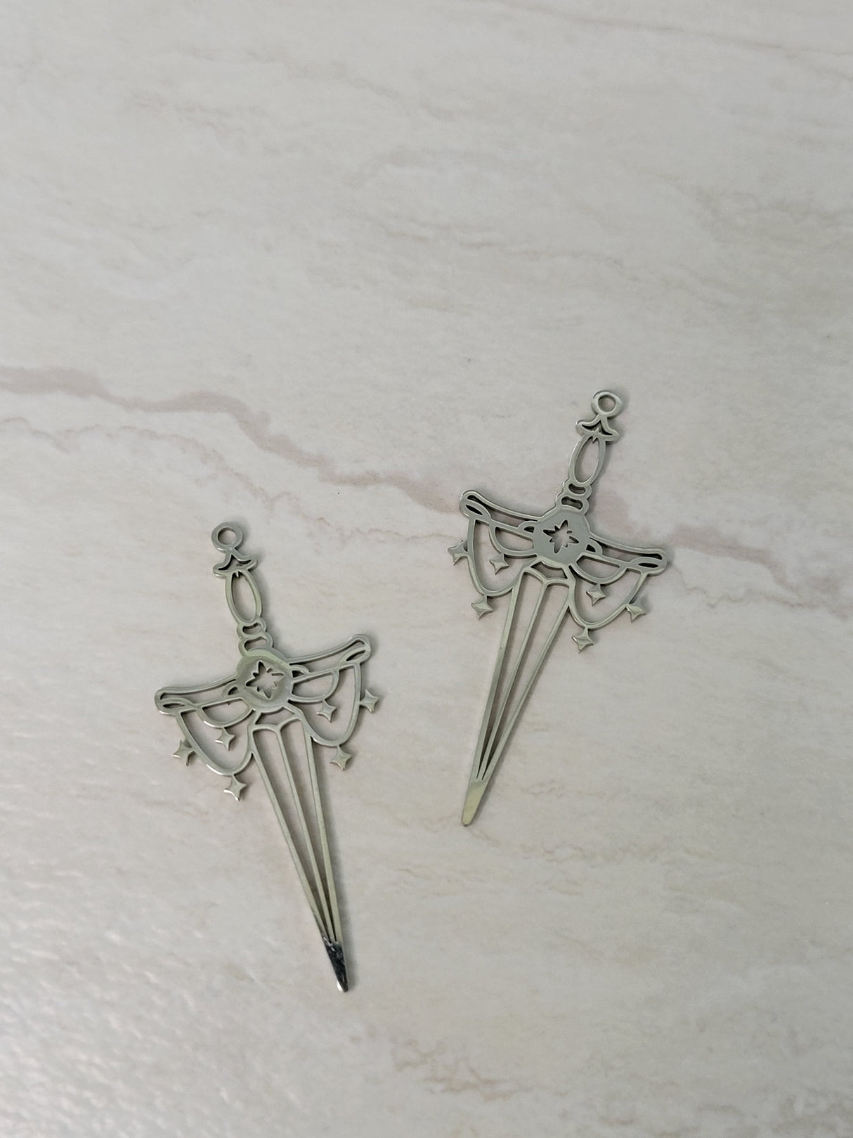 Sword silver color charm , sword pendants witchy charms