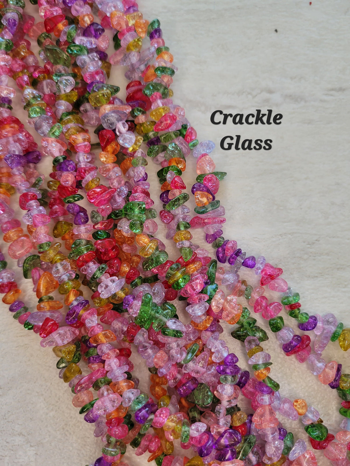 Gemstone Chip Bead Strand: Natural Crystal Necklace Jewelry Making