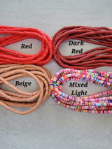 Handmade Polymer Clay Heishi Beads, 4mm Disc Beads