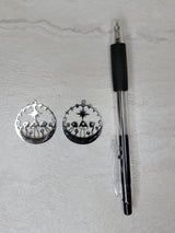 Star mushroom charms, moon phases with mushroom pendants jewelry making