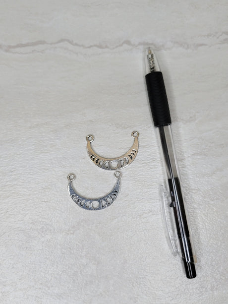 Moon phase pendants , moon charms, jewelry making