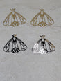 Stainless Steel Moth Charm: Laser Cut Jewelry Pendant