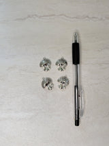 Mushroom Charms: Tibetan Silver Alloy Witchy Pendants (Set of 4)