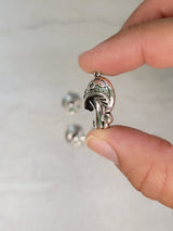 Mushroom Charms: Tibetan Silver Alloy Witchy Pendants (Set of 4)