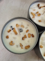 Palo Santo Soy Candle: Moonstone Crystal & Essential Oils