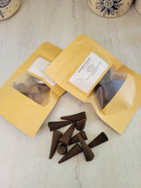 Scented incense cones, incense cone pack