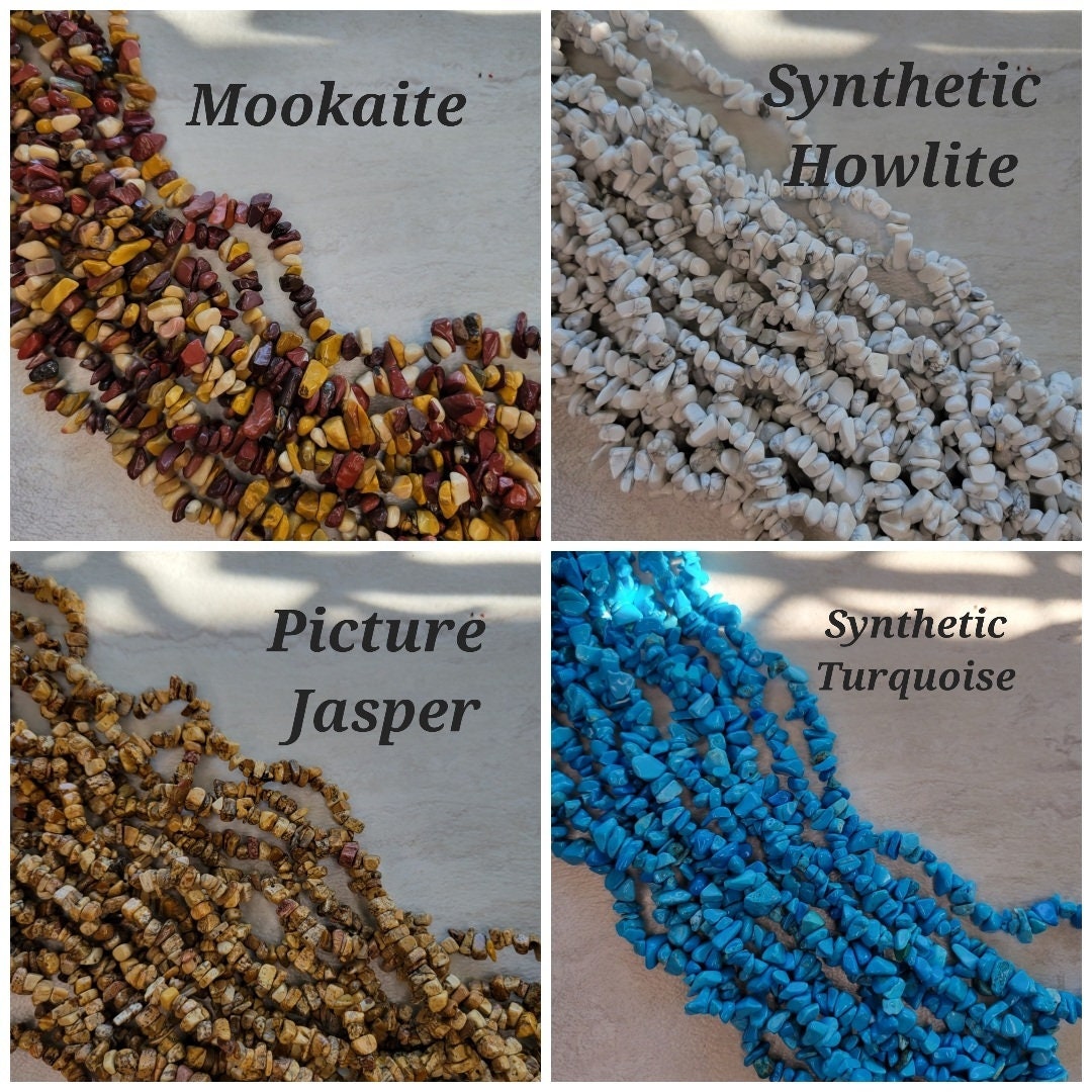Gemstone Chip Bead Strand: Natural Crystal Necklace Jewelry Making