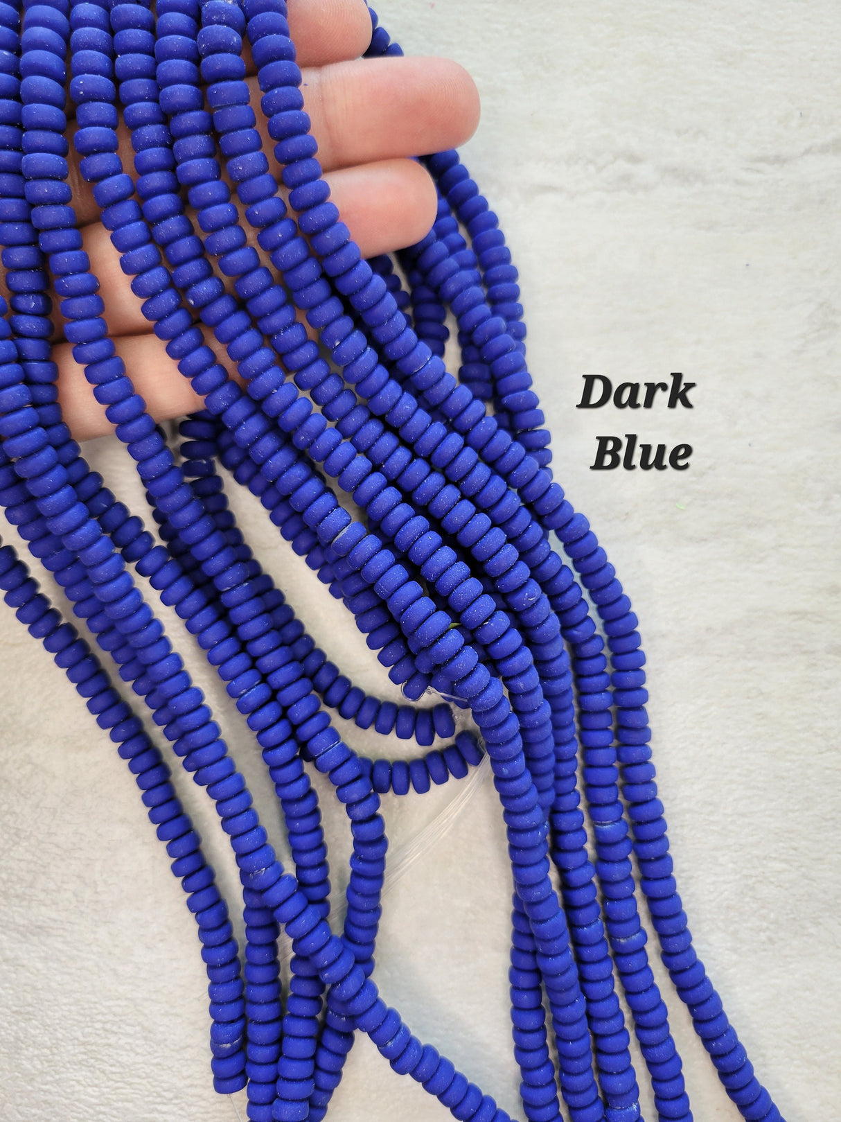 Handmade polymer clay beads strands, jewelry crafts supplies, flat round